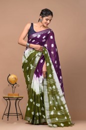  Nu_linen Shibori Green Purple  