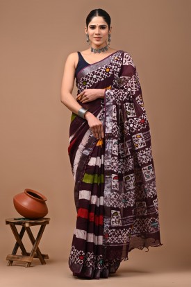  Nu_linen Batik Brown Stripes 