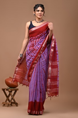  Nu_linen Shibori Pink Purple 