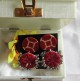 Handcrafted Round Mirror Erring Red Mandala