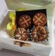 Handcrafted Round Mirror Erring Golden Brown Block