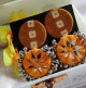 Handcrafted Round Mirror Erring MustardOrange