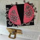 Handmade Fabric Chandra Earrings Pink