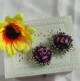 Handmade Fabric Jhumki Blue Purple