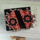 Handmade Ajrakh Fabric Chandra Earrings Flower