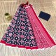NU_Cotton Mulmul Black Patola Print Saree