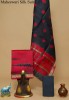 Printed Maheshwari Silk Cotton T&D Red Black Reverse Suit SFianprc
