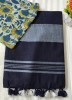 NU_Linen Navy Saree