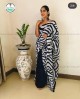 NU_Cotton Mulmul Zebra Print Saree