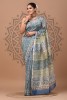 Chanderi Silk Saree - Sky