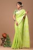NU_Linen Lime Saree