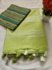 NU_Linen Lime Saree