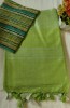 NU_Linen Lime Saree