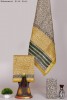 Maheshwari Silk Cotton Yellow Green Black Print Suit Fabric